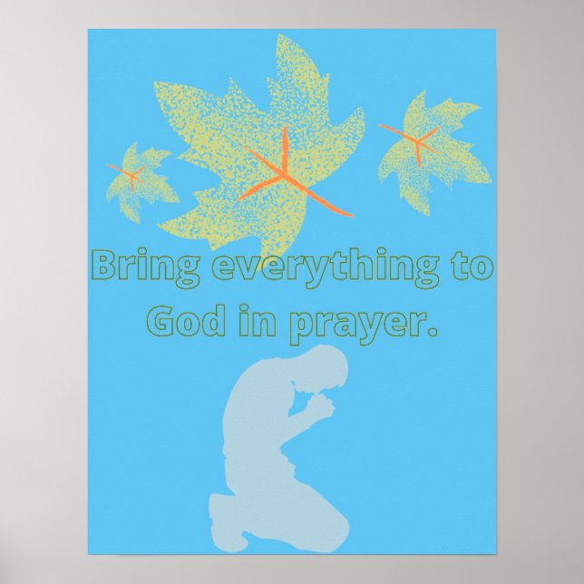 Ta med allt till Gud i bön. Poster (Framsidan)