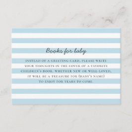 Ta med bok till begäran om pojke. Blue rand Tilläggskort