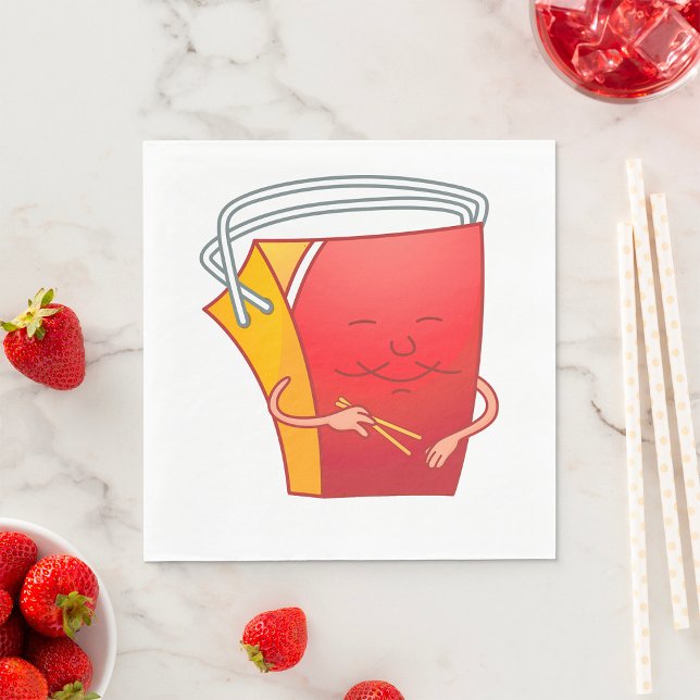 Ta med Chopsticks Funny Asian Food Pappersservett (Skapare uppladdad)