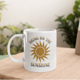Ta med den soliga Golden Kaffemugg
