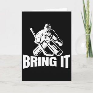 Ta med det ishockeymålvakt rolig hockey målvakt kort