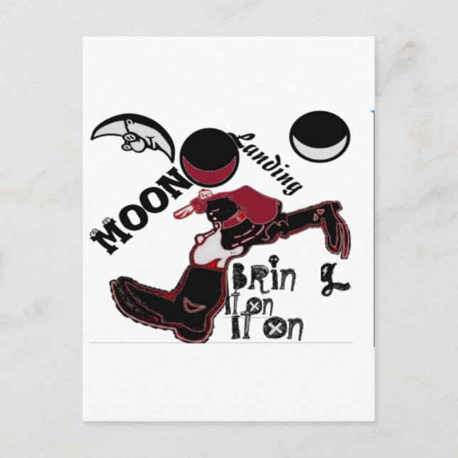 Ta med det – Lekfull jul- och rymdmix Vykort (Framsida)