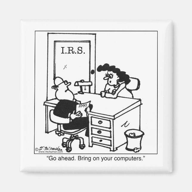 Ta med dig dina IRS-datorer Magnet (Framsidan)