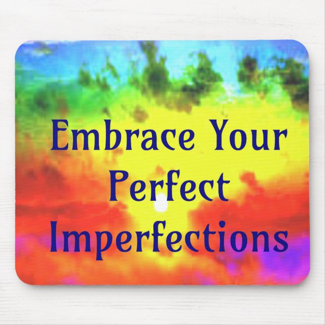 Ta med dig dina Perfekter - brister Regnbåge Musmatta (Framsidan)