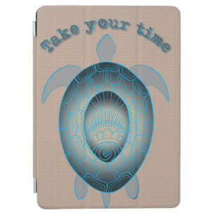 Ta med dig ditt tidssköldpadda motiveringscitat iPad air skydd
