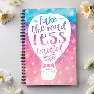 Ta med dig en mindre resande vattenfärgssoffert anteckningsbok med spiral