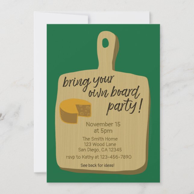 Ta med dig fotboll i Party Wisconsin Inbjudningar (Framsida)