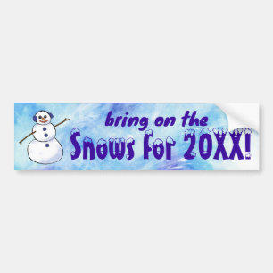 Ta med dig Snön! Bumper Sticker Bildekal