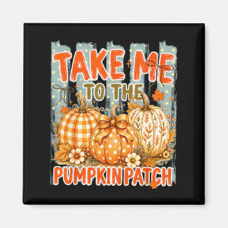 Ta Med Dig Till Pumpafältet Halloween Höst Höstsäs Magnet