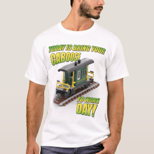 Ta med din Caboose till jobbet-dagen (Grön Caboose T Shirt