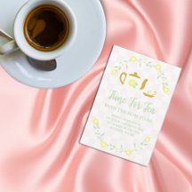 Ta med din favorit tea: Blommig baby shower