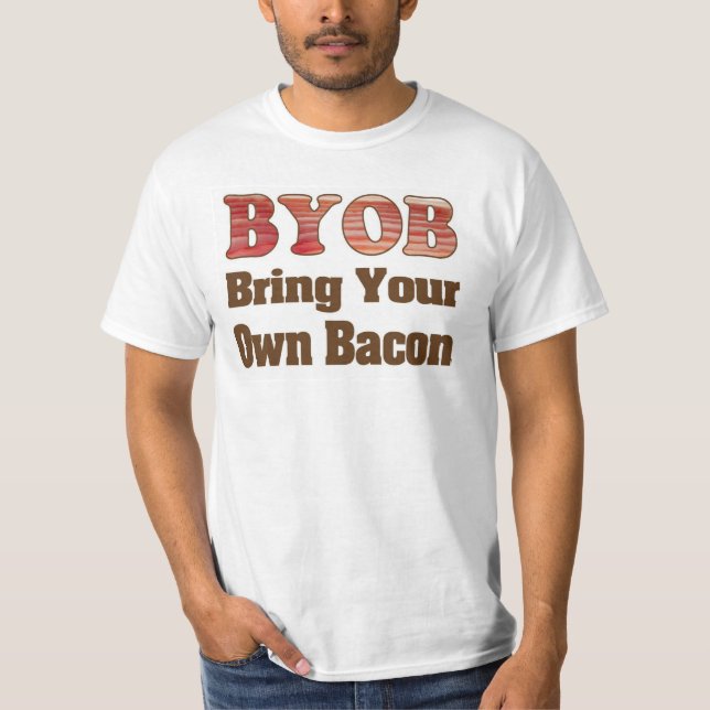 Ta med egen bacon tee (Framsida)