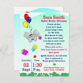 Ta med en babyskor i Bok Inbjudningar