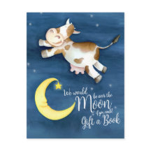 Ta med en bok-babydusch över måne art