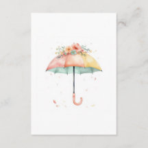 Ta med en bok Blommig paraply Baby Sprinkle Infoga
