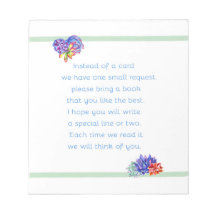 Ta med en bok Succulous Baby Shower