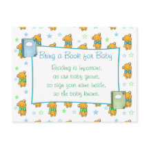 Ta med en Bok till Baby blue pojkens babyskor