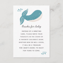 Ta med en bok till baby. Nautiskt sött valdjur Tilläggskort