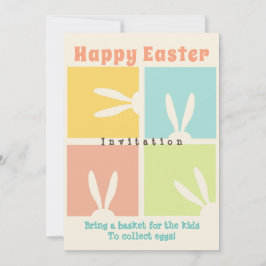 Ta med en korg till barnen för att samla påskägg. inbjudningar