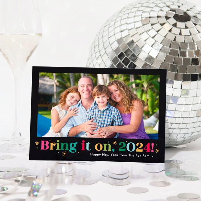 Ta med glada nyår fotokort julkort (Skapare uppladdad)