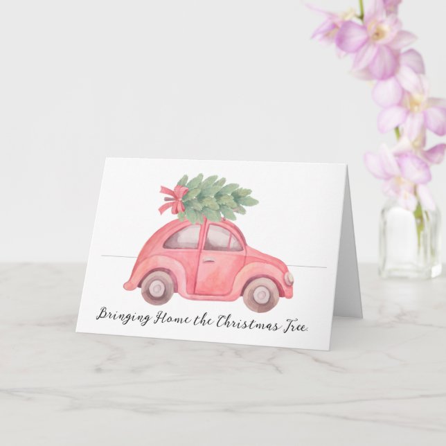 Ta med hem julgranen Julkort Kort (Orkide)