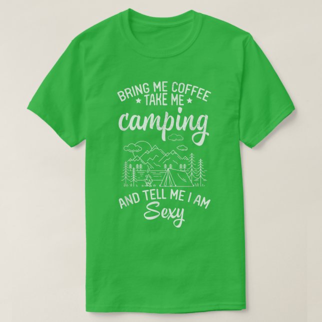 Ta med mig kaffe och säg att jag är. t shirt (Design framsida)