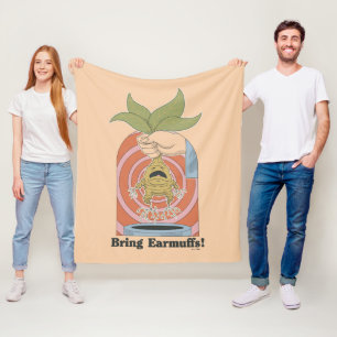 "Ta med öronmuffar!" Skrikande Mandrake Grafik Fleecefilt