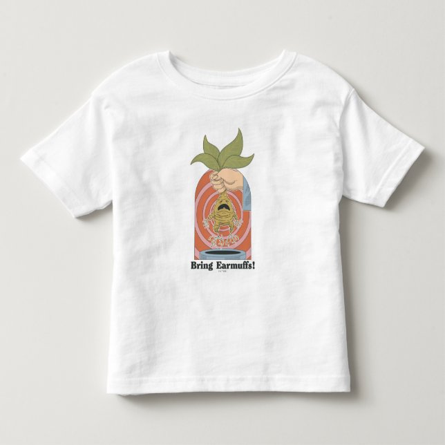 "Ta med öronmuffar!" Skrikande Mandrake Grafik T Shirt (Framsida)