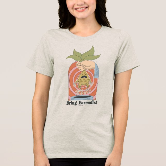 "Ta med öronmuffar!" Skrikande Mandrake Grafik T Shirt (Framsida)