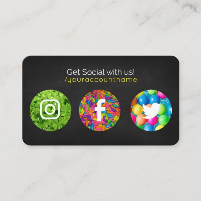 Ta med oss Social! Visitkort (Framsida)