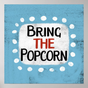 Ta med popcorn Poster Wall Art