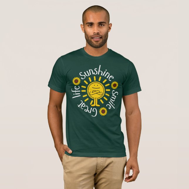 Ta med solsken var du än går! t shirt (Hel framsida)