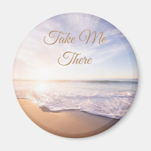 Ta Mig Dit Ocean Kust Vågor Magnet (Framsidan)