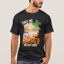 Ta mig dit sommaren aldrig slutar, Beach Älskare T Shirt