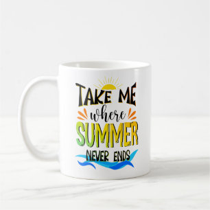Ta mig dit sommaren aldrig slutar, Sommar Färg Kaffemugg