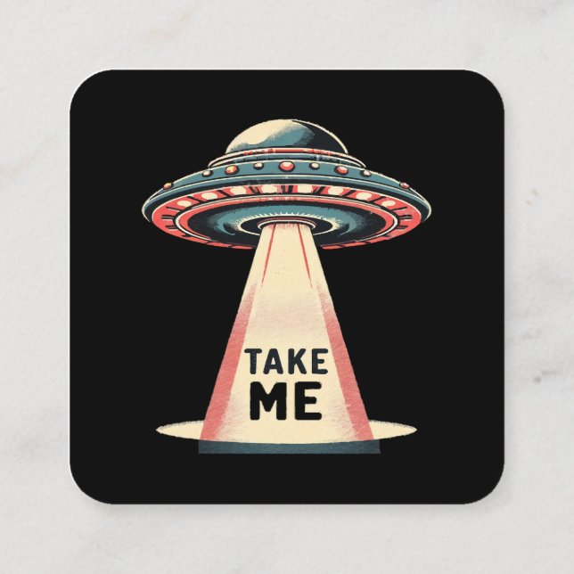 ta mig fyrkantigt visitkort (Baksida)