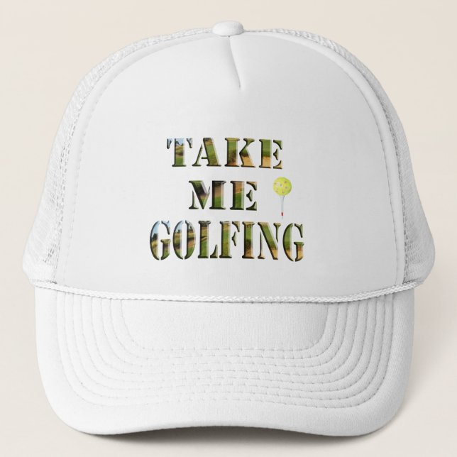 Ta mig Golfing. Keps (Framsida)