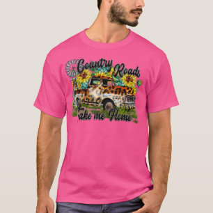 Ta mig hem Leopard Lastbil Solros Kvarn Väster T Shirt