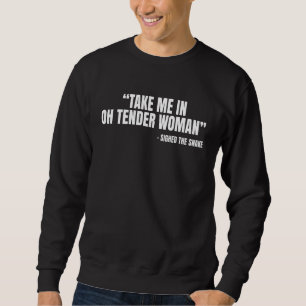 Ta mig in i Oh Tender Women Snake Dikt Lång Ärmad Tröja