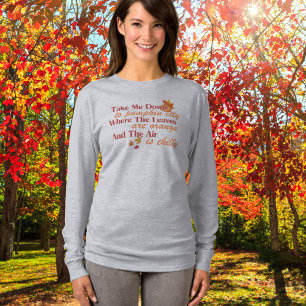 Ta mig ner för att pumpkin City Långärmad T Shirt