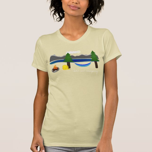Ta mig som campar tshirten tröja (Framsida)