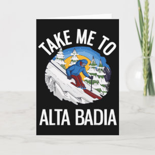 Ta mig till Alta Dia Roliga Dolomiterna Skidåkning Kort