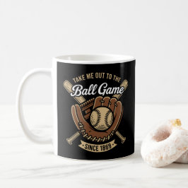 Ta Mig Till Basebollmatchen Kaffemugg