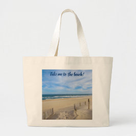 Ta mig till Beach! Jumbo Canvas Bag Jumbo Tygkasse