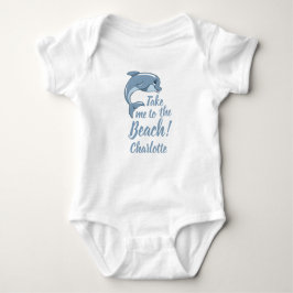 Ta mig till Beach med baby Dolphin Personalize T Shirt