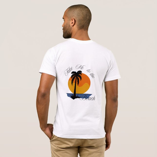 Ta mig till Beach - Tropical Sunset T-Shirt (Hel baksida)