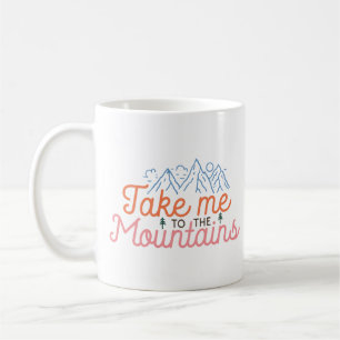 Ta mig till bergen kaffemugg