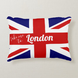 Ta mig till den London | UK flagga/den fackliga Prydnadskudde