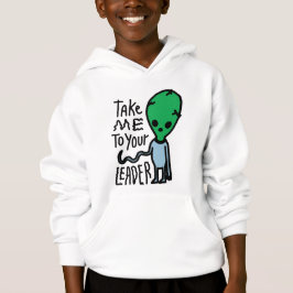 Ta mig till din ledare | Cute Alien sarcasm-citat T Shirt