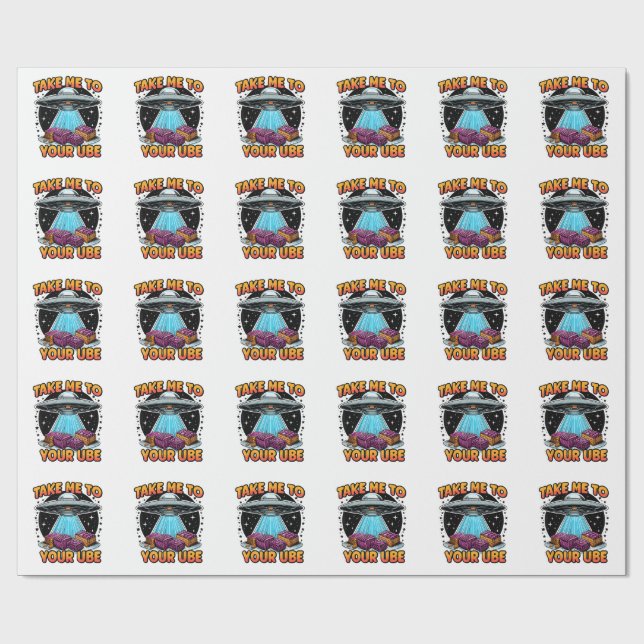 Ta mig till din Ube  Presentpapper (Platt)